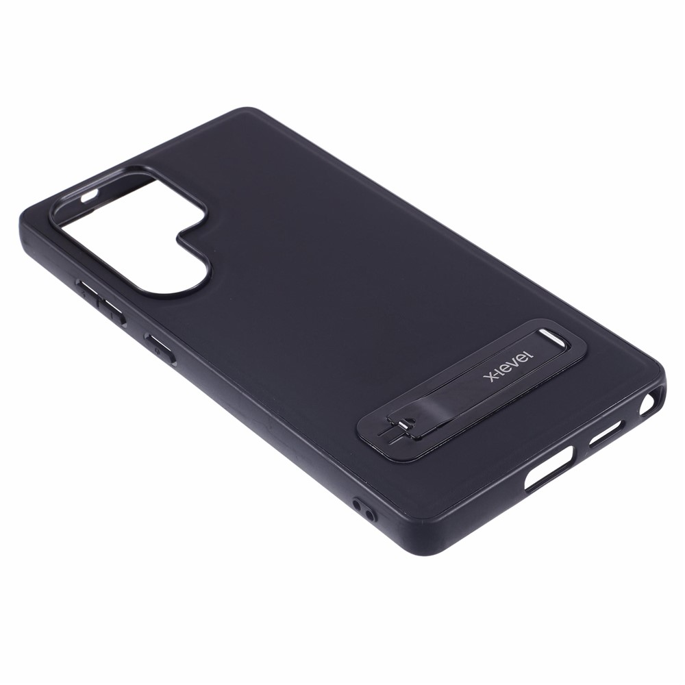 Samsung Galaxy S25 Ultra - X-LEVEL Leather Coated Case Black - 6