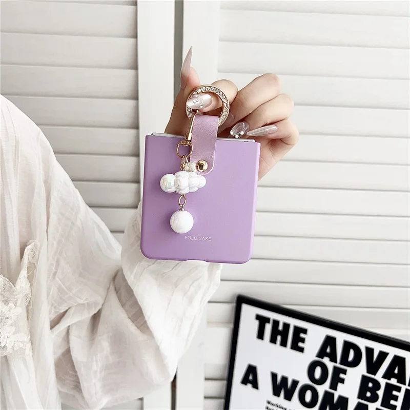 Samsung Galaxy Z Flip 7 - Ultra Slim Pearl Pendant Purple - 3