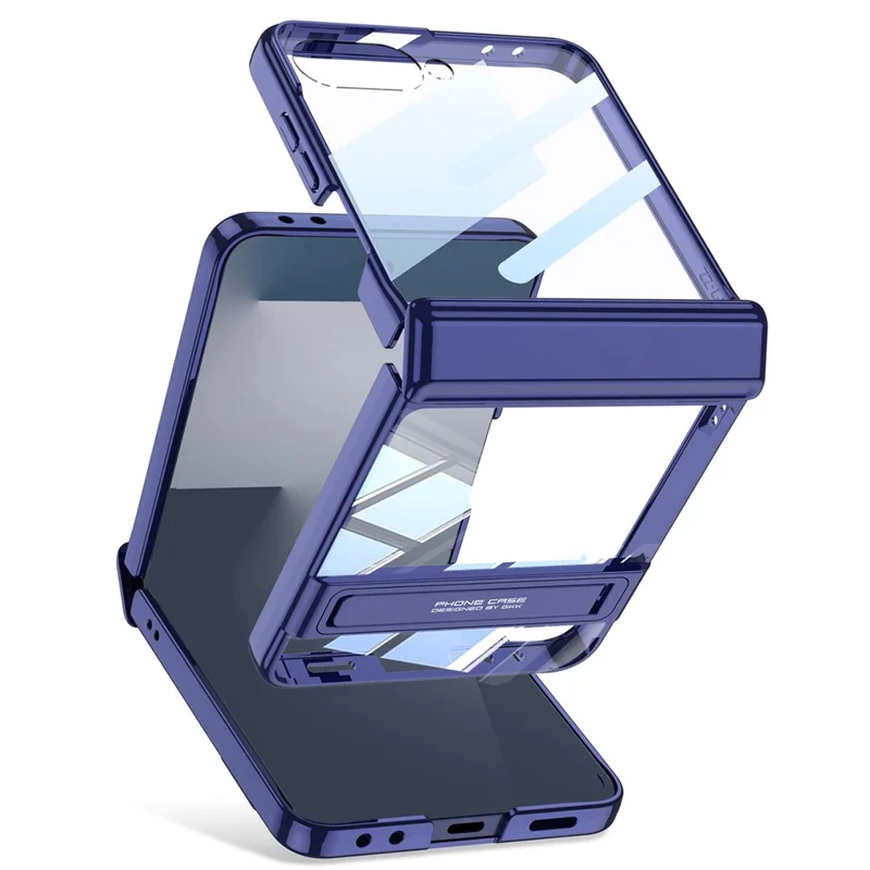 Samsung Galaxy Z Flip 7 - GKK Magnetic Hinge Tempered Glass Silver - 6