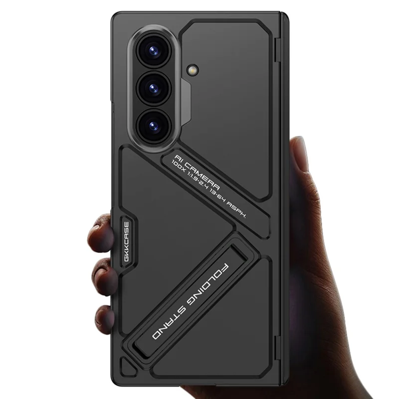 Samsung Galaxy Z Fold 7 - GKK Kickstand With Tempered Glass Black - 2