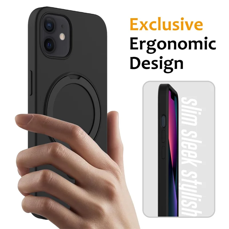 iPhone 11 - Magnetic Silicone Drop-Proof Black - 3