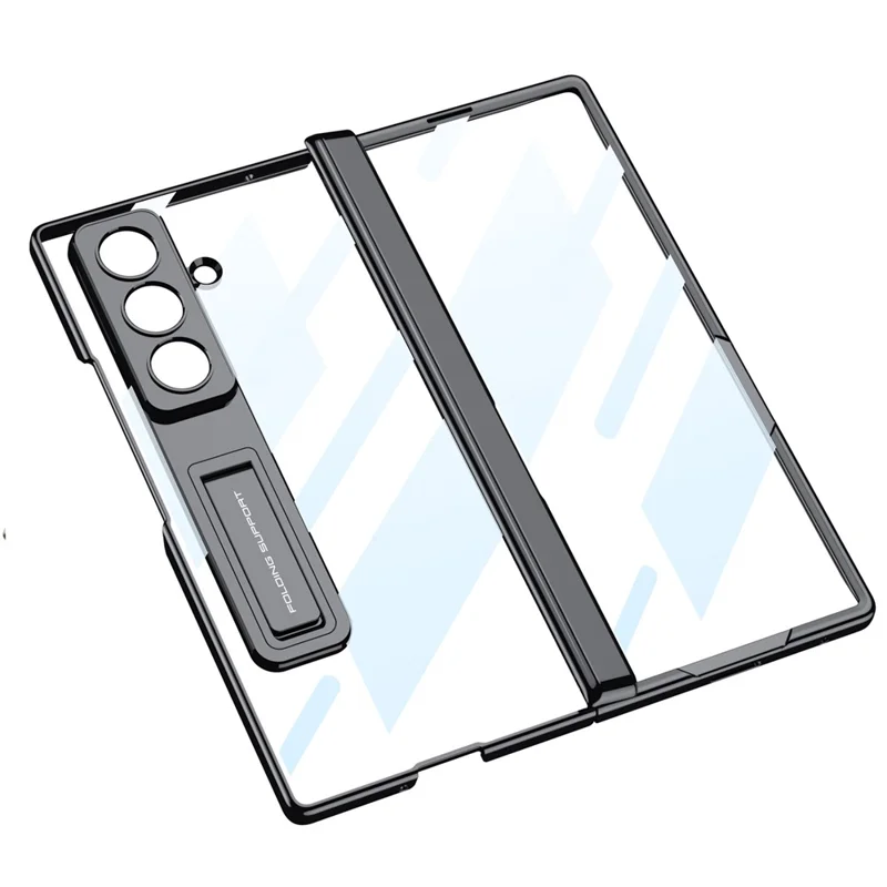 Samsung Galaxy Z Fold 7 - GKK Kickstand With Tempered Glass Silver - 3