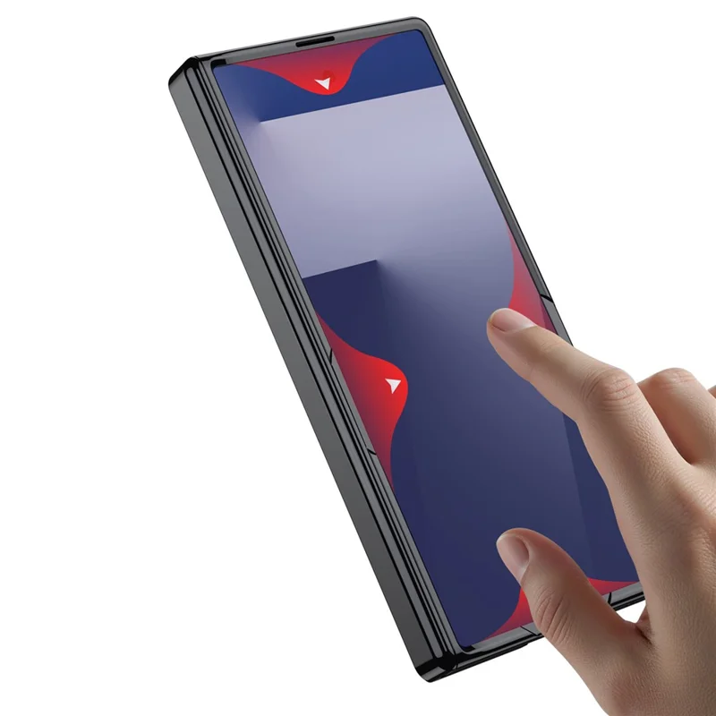 Samsung Galaxy Z Fold 7 - GKK Kickstand With Tempered Glass Silver - 5